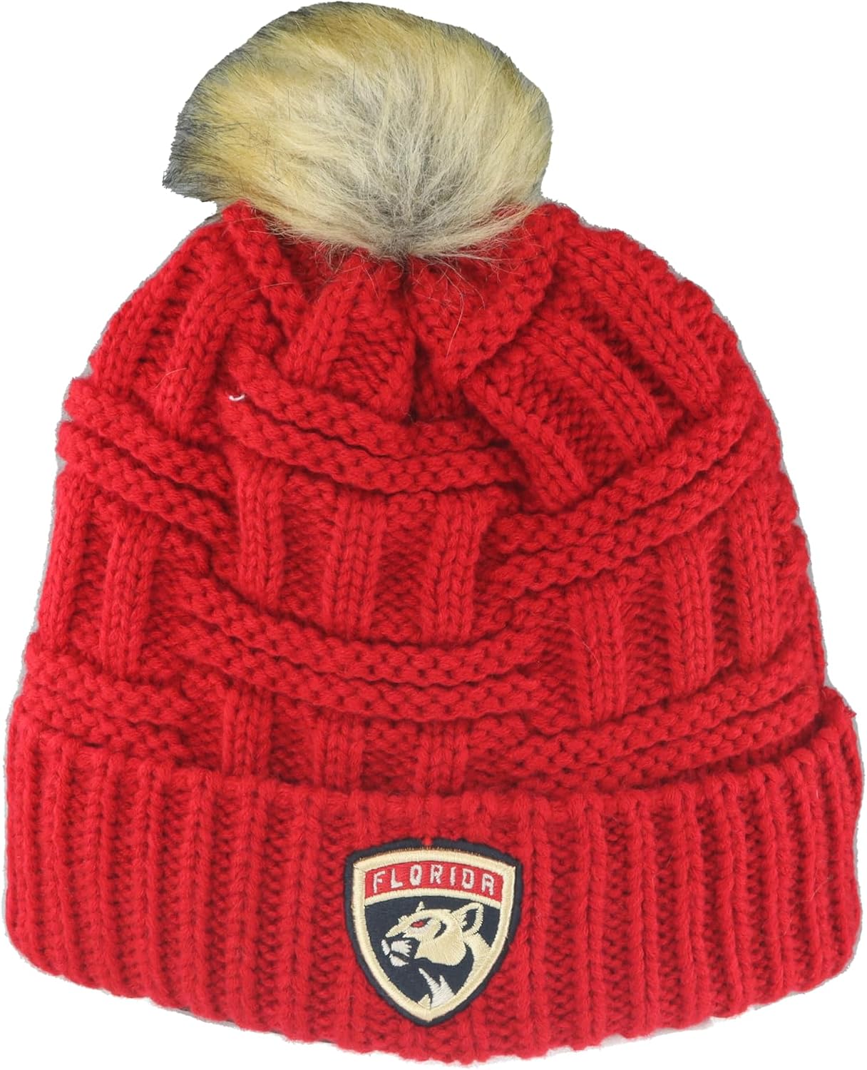 Gorro NHL Mujer Pompón Sintética
