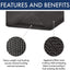 Tapete fibra 231 no absorbente exterior negro 1