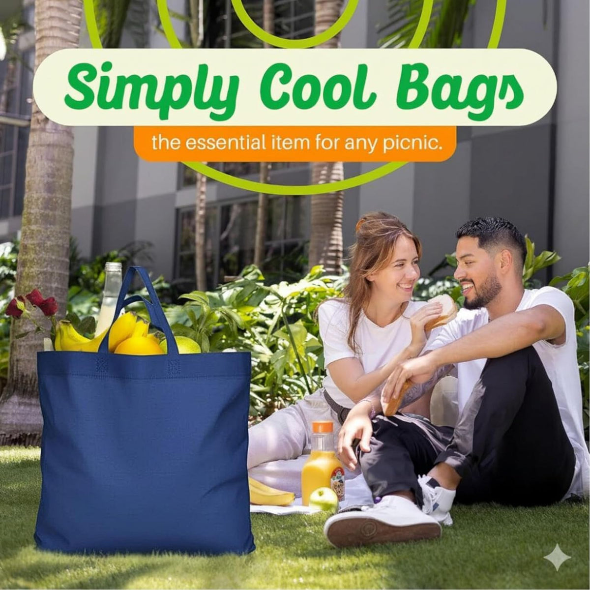 Bolsas compras reutilizables ecológicas 14.5x14x6.6pulg