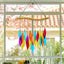 Campanillas viento vidrio coloridas 20pulg decoración jardín