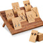 Soporte aretes madera 31 pzas 7 ranuras para vendedores