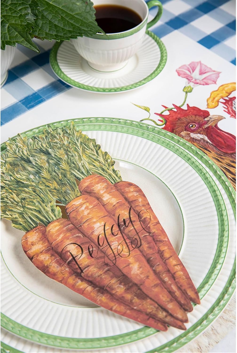 Set 12 Tarjetas Decoración Mesa Hechas EE.UU.