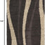 Alfombra 8x12ft 1.2" marrón y beige rayas