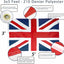 Bandera Reino Unido 3x5ft lona 4 filas costuras ojales
