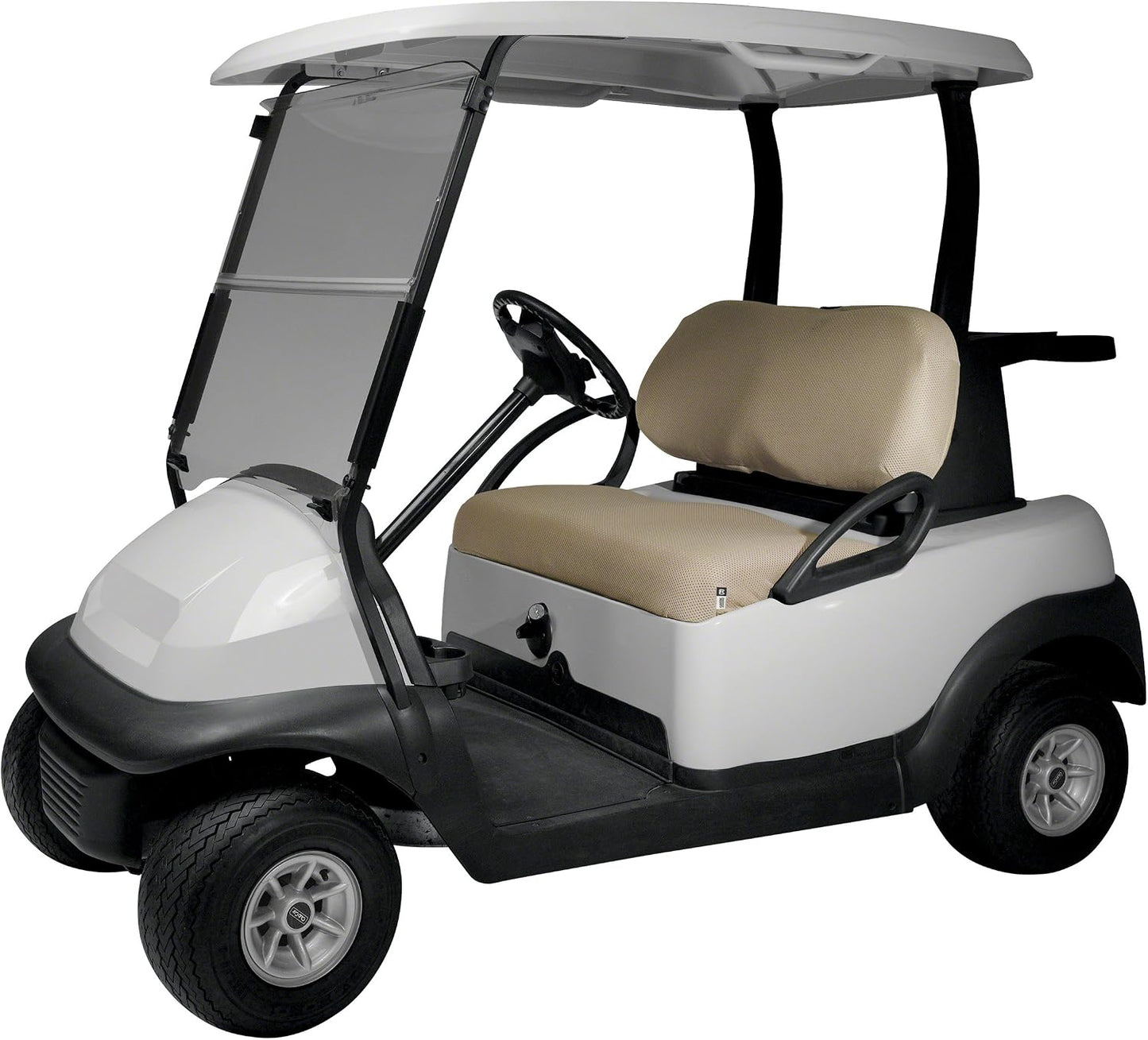 Funda asiento carro golf malla aire beige