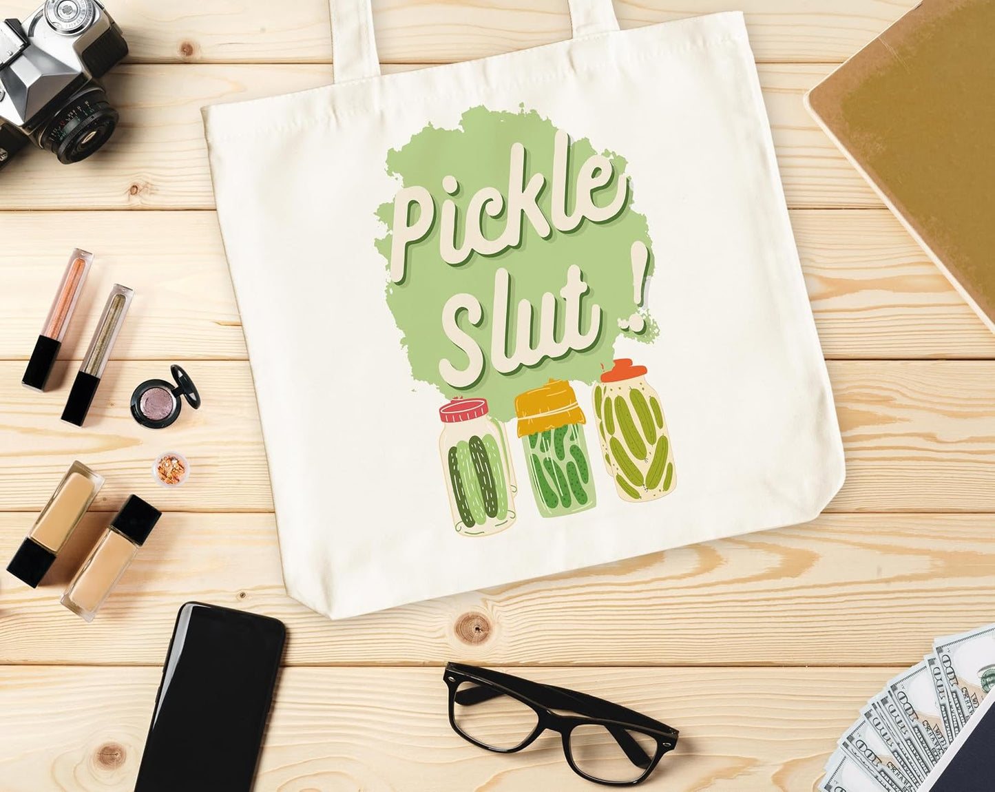 Bolsa de regalo vintage para amantes de los pepinillos