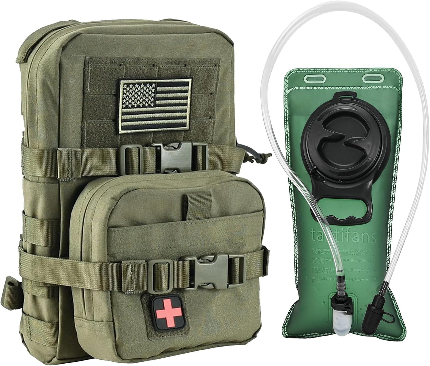 Hydropack Molle 2l con IFAK y parche Med
