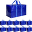 10 Pzas Bolsas Mudanza Grande con Tapas Cremallera Azul