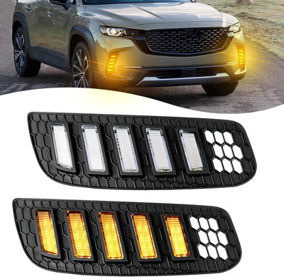 Luz antiniebla LED DRL parachoques Mazda CX secuencial