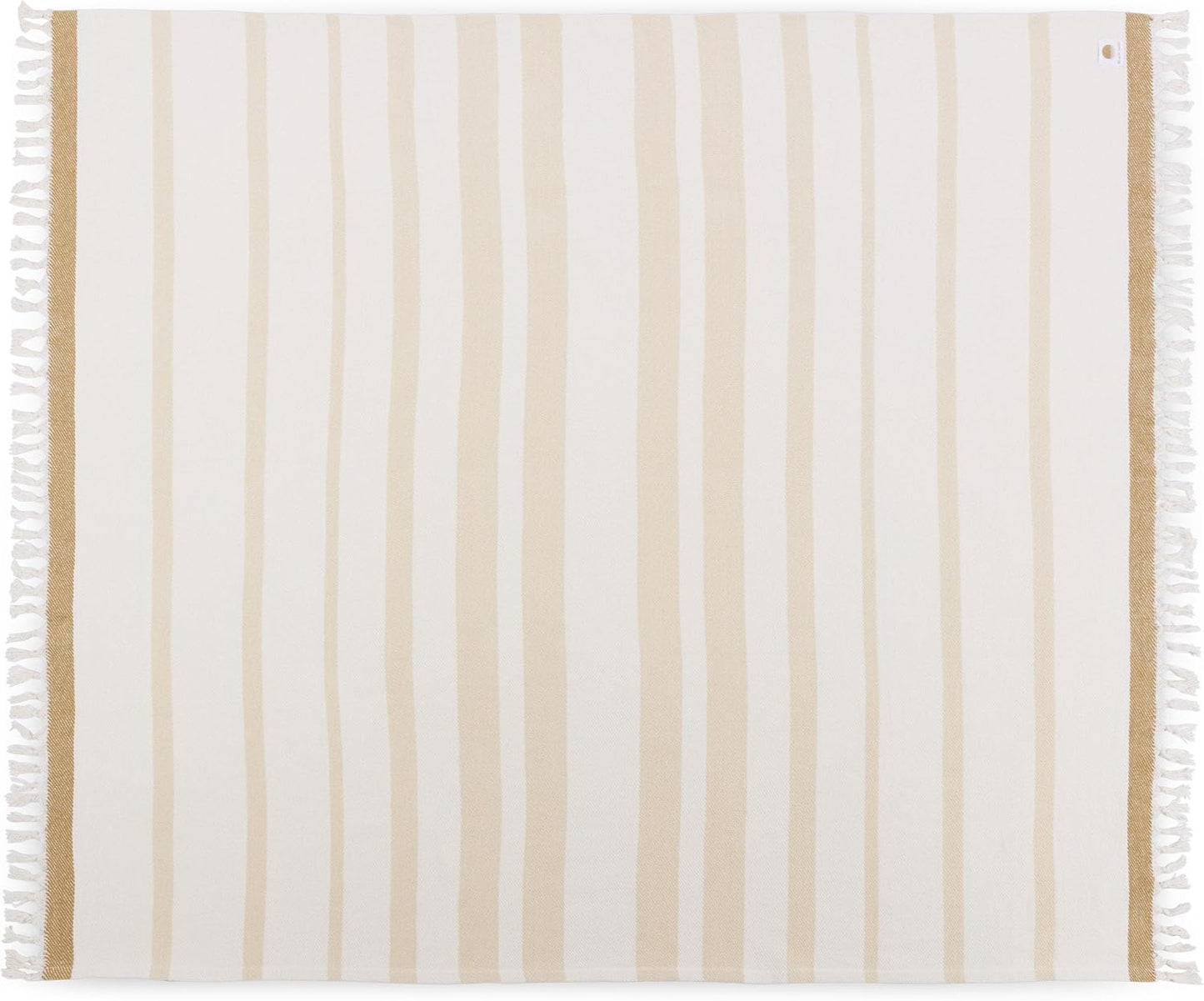 Manta playa algodón 66x80pulg rayas madera flotante