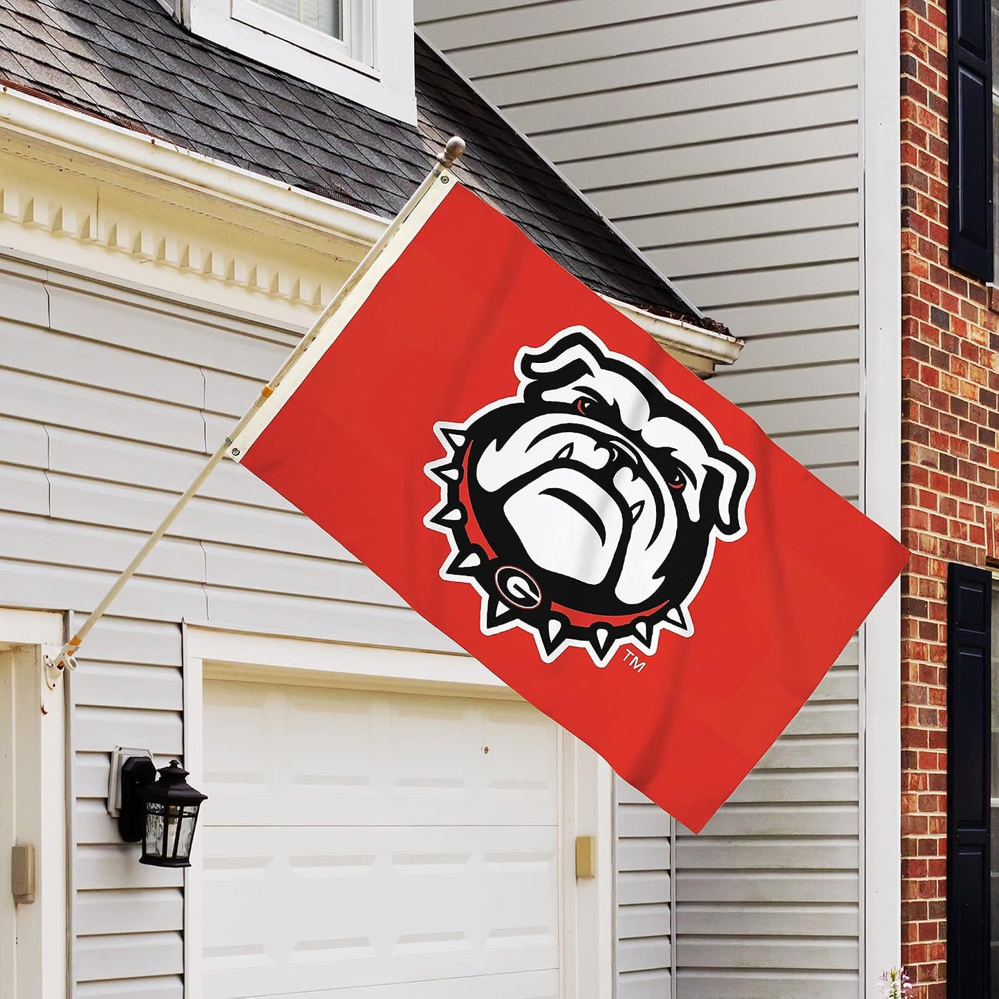 Bandera Georgia Bulldogs 3x5ft ojales latón uso deportivo