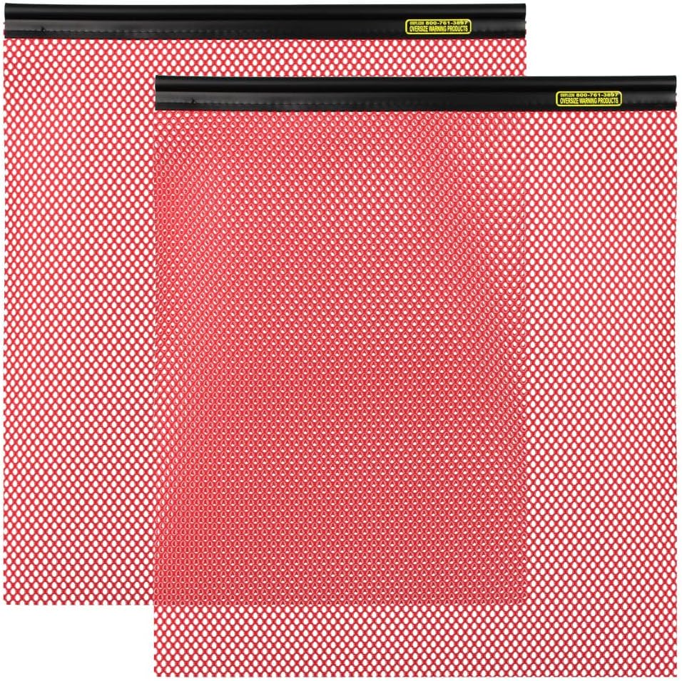 Bandera repuesto 18x18pulg rojo pack 2