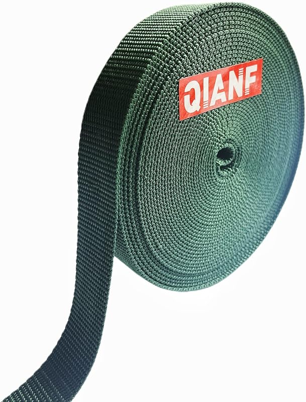 Correas poliéster 1pulg 10yardas resistentes verde oscuro