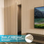 Paneles madera listones 108x5.7pulg pack 8 pzas decoración