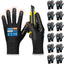 Guantes trabajo seguridad poliuretano 12 pares tactiles ANSI A2