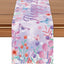 Camino mesa cumpleaños diseño mariposa lavanda 72x13pulg