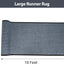 Alfombra pasillo 3x10ft antiderrap PVC gris
