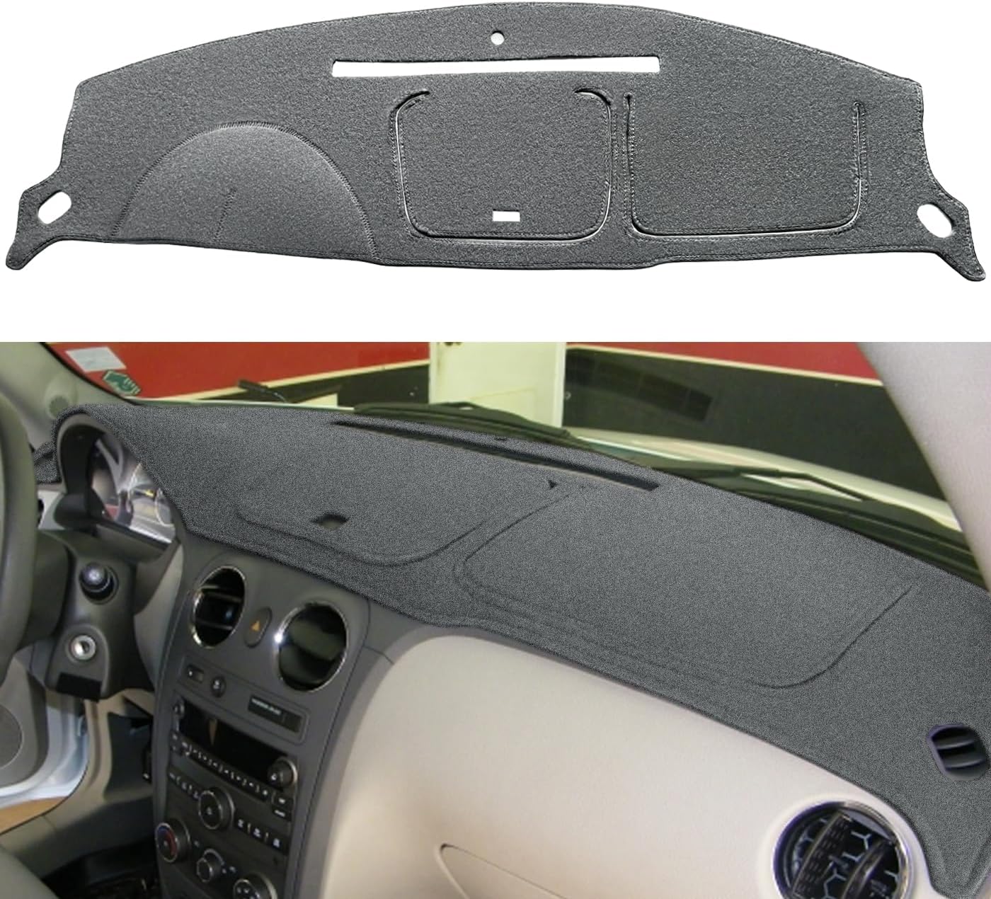 Funda salpicadero ajustable Chevy HHR K227 gris oscuro