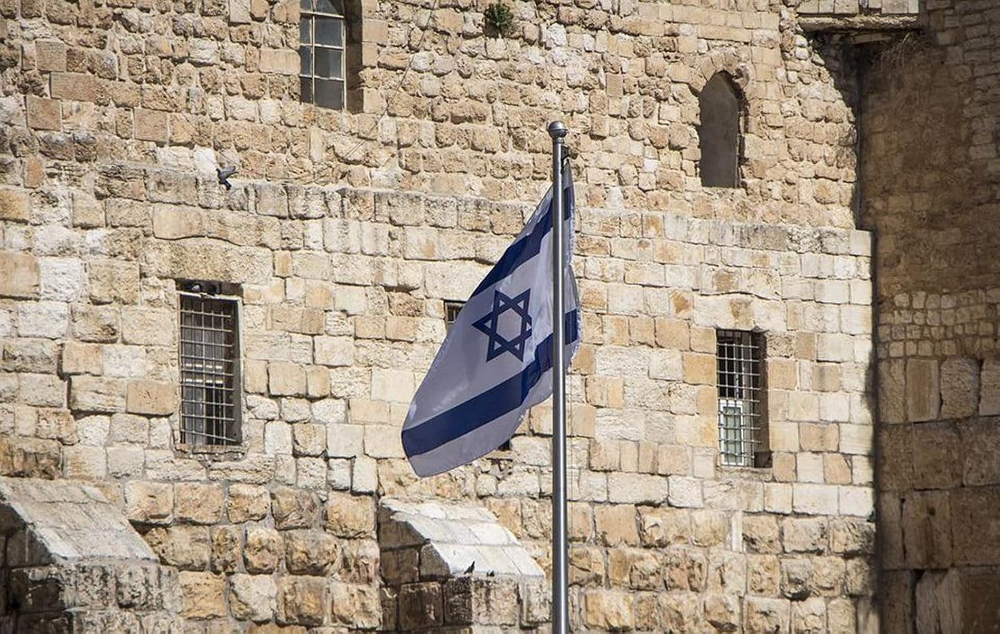 Bandera Israel 4x6ft poliéster alta calidad con ojales latón