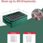 Caja almacenamiento 48 compartimentos con cremallera verde