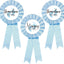 Insignia hojalata para mamá y bebé niño azul cielo baby shower