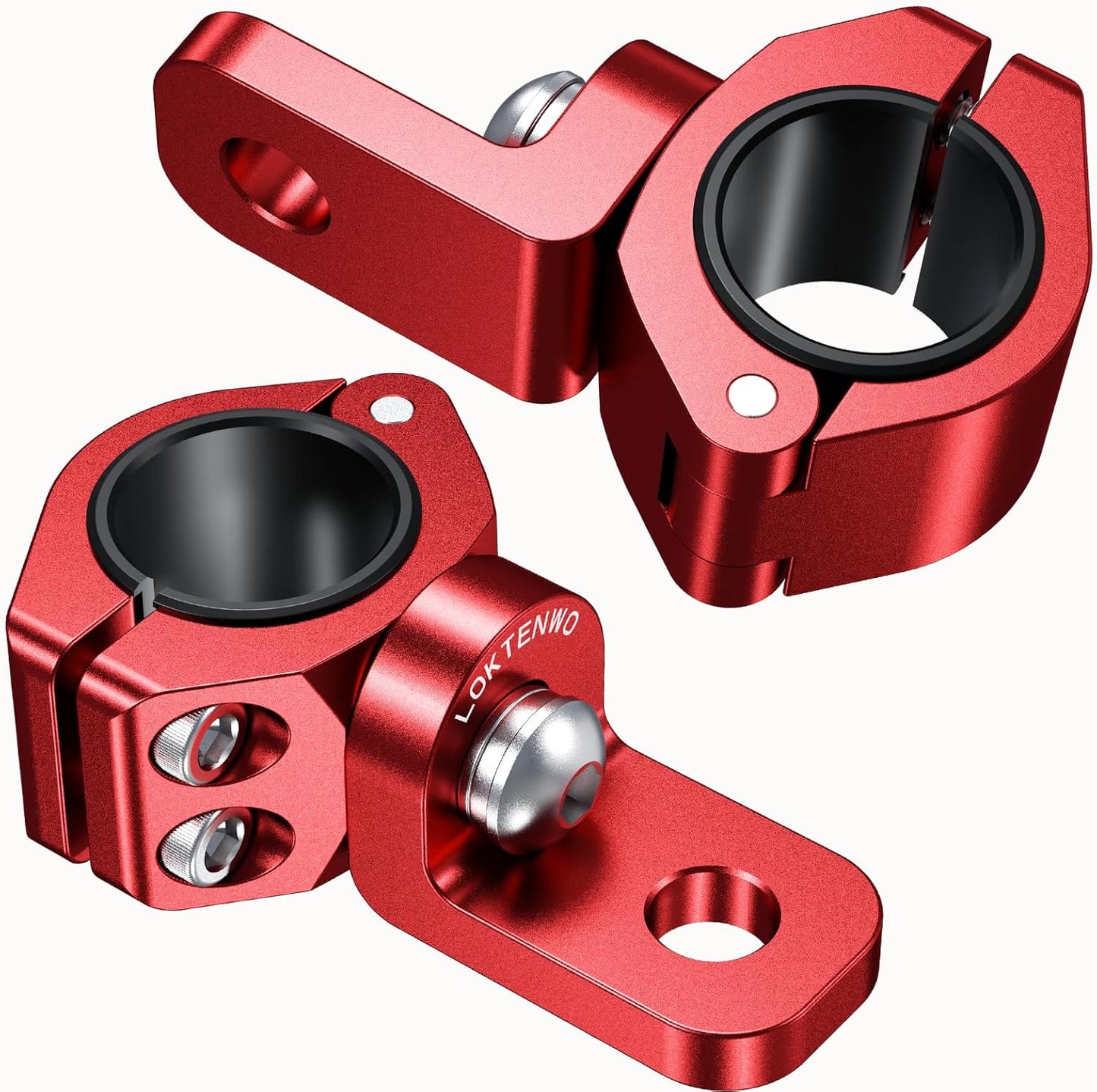 2 Soportes Luz ATV Montaje CNC Comp Jaula 0.875-1.26"