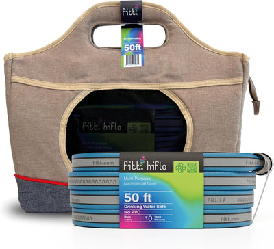 Manguera agua 50ft multiusos con bolsa rendimiento duradero