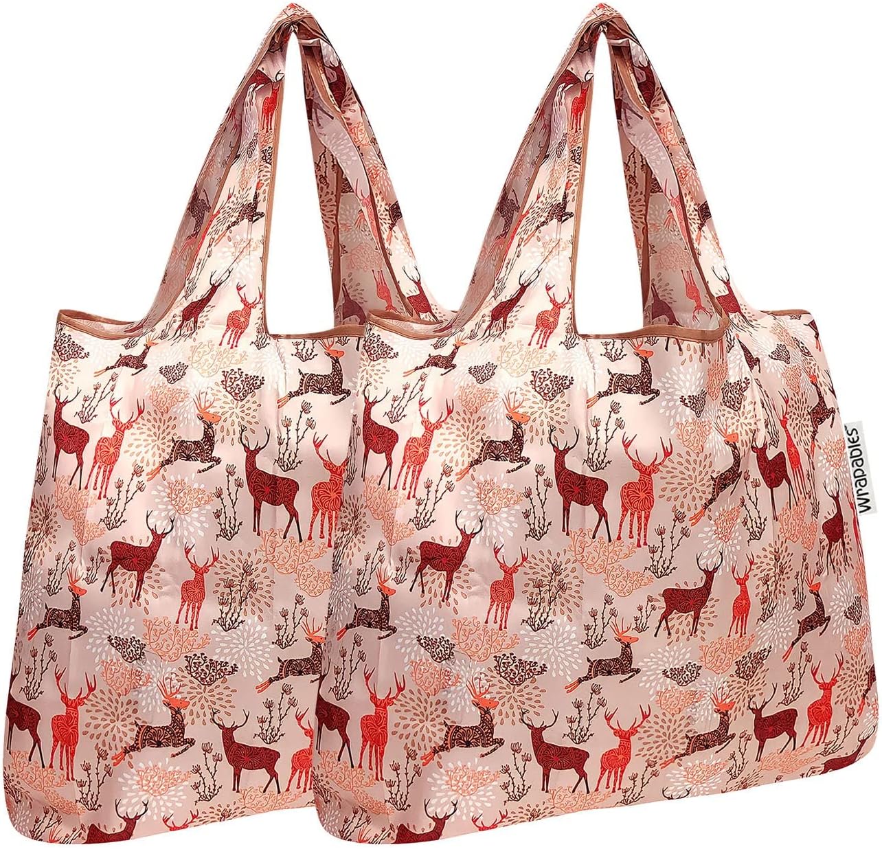 Bolsa plegable nailon reutiliz. para comestibles set 2