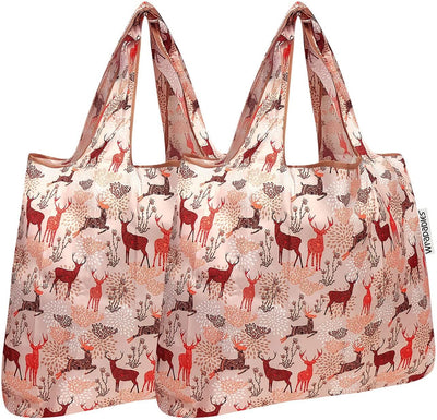Bolsa plegable nailon reutiliz. para comestibles set 2