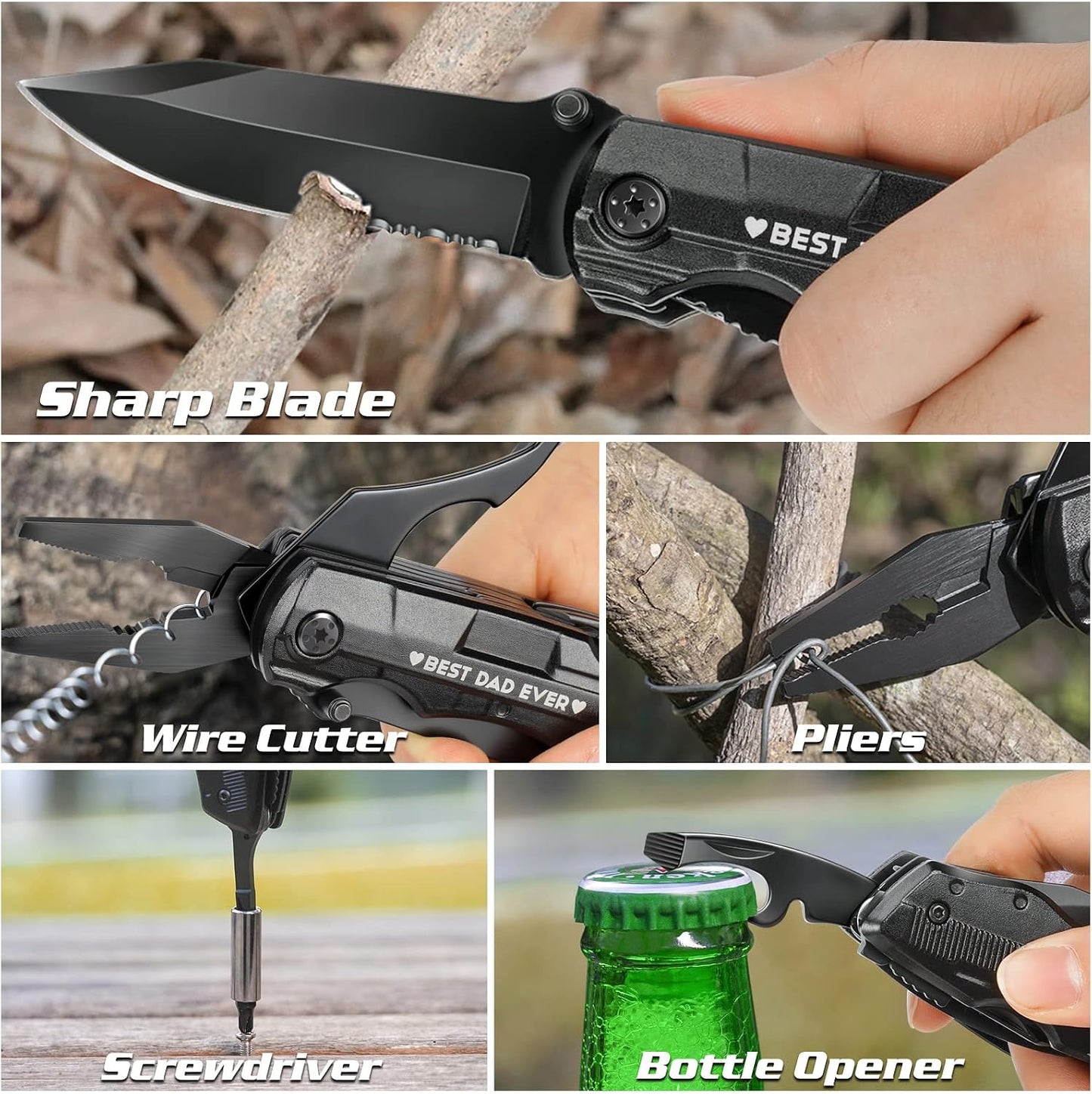 Cuchillo multiherramienta para papá regalo Navidad cumpleaños