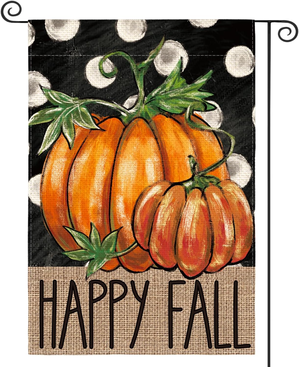 Bandera jardín calabaza happy fall doble cara decorativa