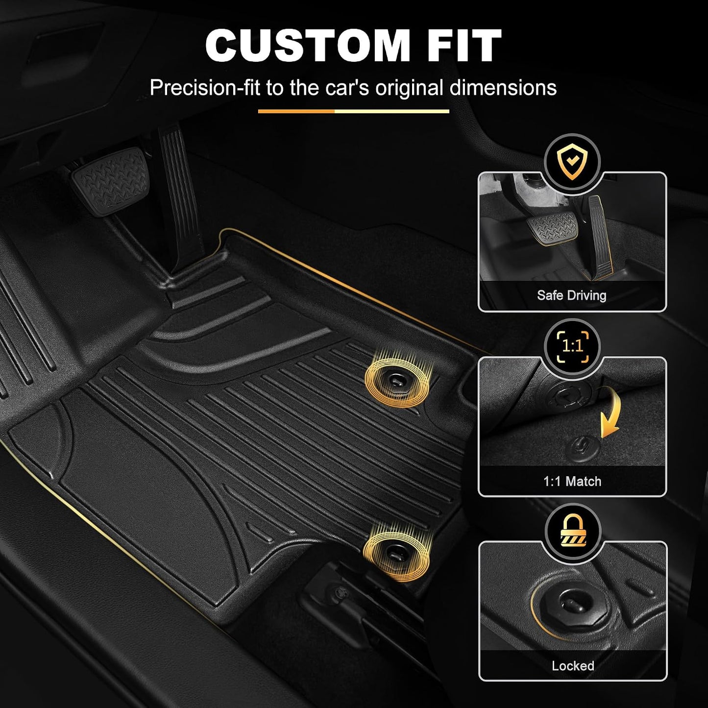 Alfombrillas TPE para Toyota Highlander 20-26 set 3