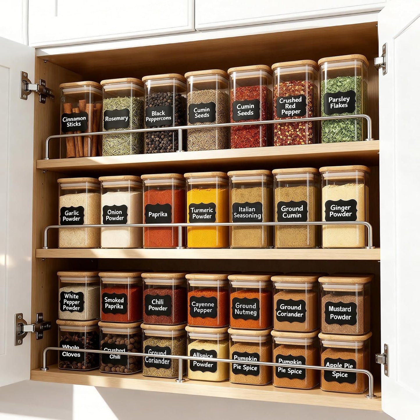 Pack 12 Tarros Vidrio 8oz con Tapas y Etiquetas