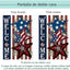 Set 12 banderas jardín doble cara 12x18" estacionales