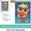 Bandera 28x40" doble cara Hello Summer Sun exterior