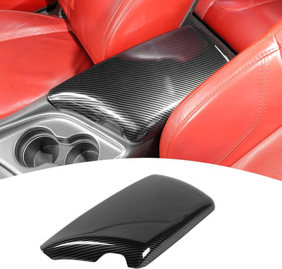Tapa consola central fibra carbono Dodge Challenger 15-23
