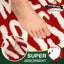 Tapete baño Navidad rojo extra suave antiderrap 20x32