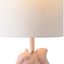 Lámpara de noche cerámica rosa 18" para dormitorio