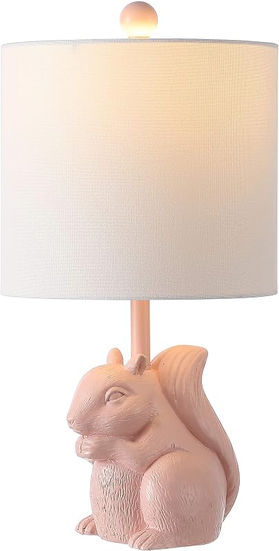 Lámpara de noche cerámica rosa 18" para dormitorio
