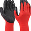 Guantes trabajo látex arrugado antideslizante hombre mujer
