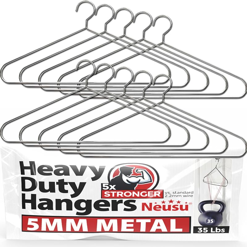 Perchas metal sólido 0.197pulg 35lb pack 10
