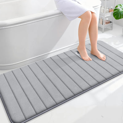 Alfombra baño espuma viscoelástica 59x24pulg suave absorbente