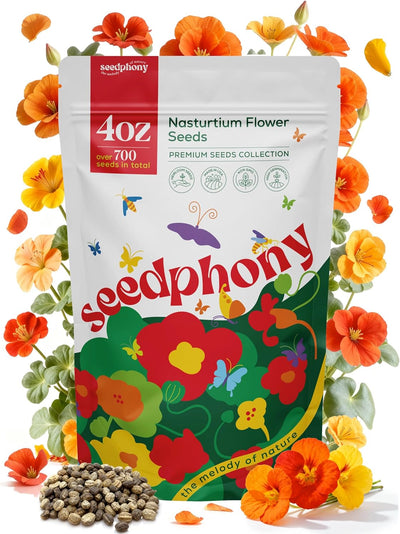 Paquete 700 semillas capuchina sin OMG flores perennes