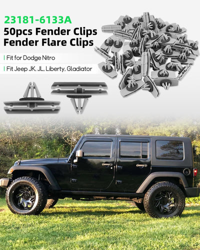 50 Pzas clips guardabarros Jeep Liberty