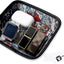 Bandeja decorativa catchall con paño limpieza joyas