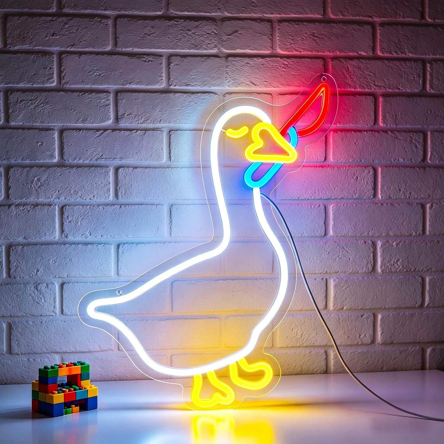 Letrero neón ganso LED para decoración pared fiesta