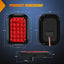 Luz trasera rectangular remolque 5x3 24LED roja IP67
