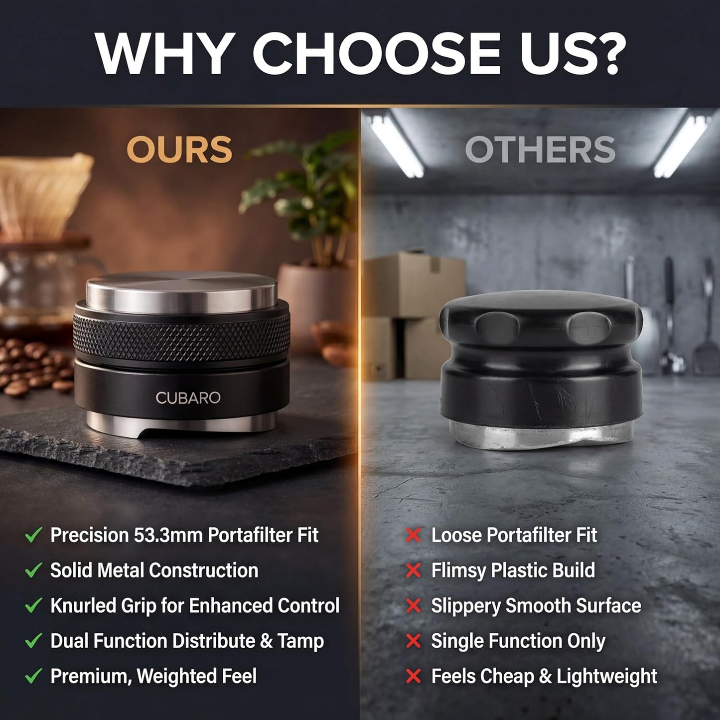 Distribuidor espresso doble cabezal ajustable para Breville