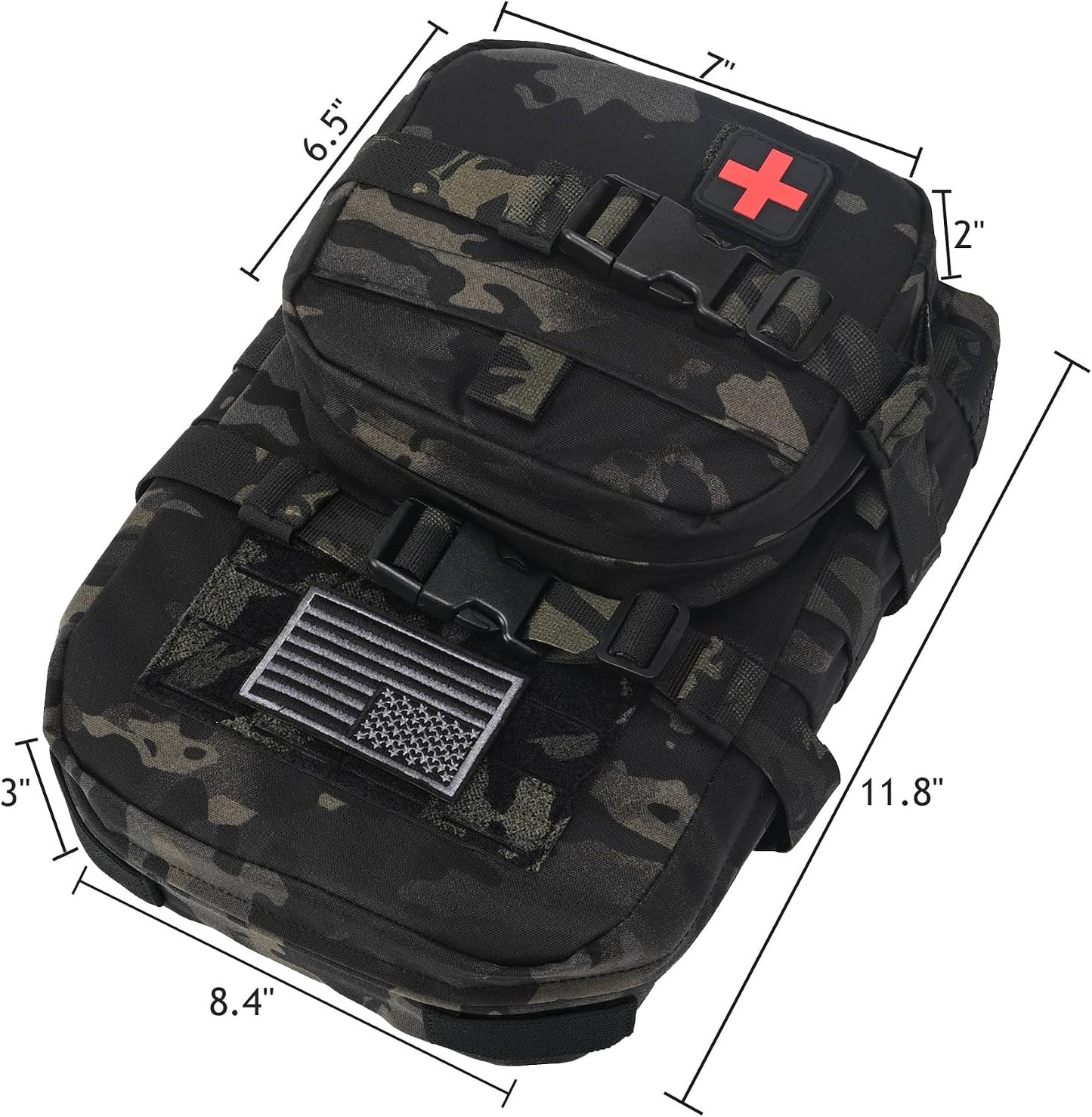 Hydropack Molle 2l con IFAK y parche Med