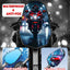 Espejos plegables aluminio motocicleta lentes azules